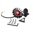 Motone Big Fin Tail Light LED + Fender Mount Kit - Black