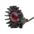 Motone Big Fin Tail Light LED + Fender Mount Kit - Black