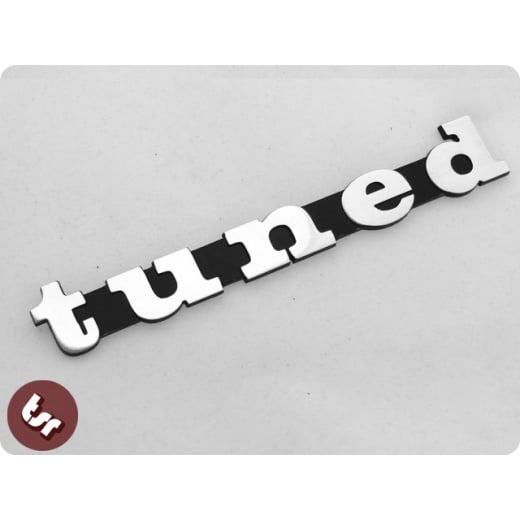Billet CNC Legshield/Side Panel Badge/Emblem TUNED hotrod fits VESPA PX/LML/T5