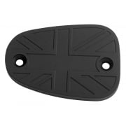 Billet Disc Brake Oil Reservoir Master Cylinder Cap - Union Jack - Black