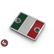 Billet Italia Italy Flag Disc Cap Brake Master Cylinder Cover fits Vespa PX/LML