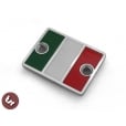 Billet Italia Italy Flag Disc Cap Brake Master Cylinder Cover fits Vespa PX/LML