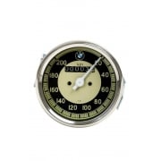BMW SMITHS Replica 0-200 KPH Speedometer Black & Cream Face