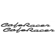 Cafe Race - Petrol Tank / Side Panel Emblem Set - Black - Pair