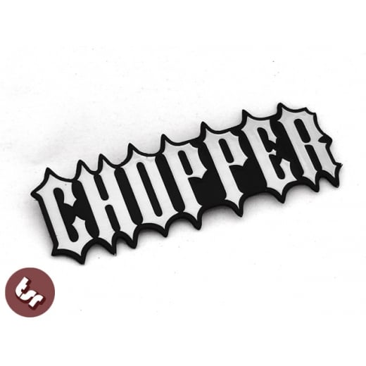 Chopper CNC Billet Tank Badge/Emblem Chop Bobber Harley BSA/XS650 1% NCC Triumph