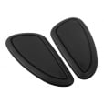 Motone Classic Cafe Racer custom Knee Pads - Black Pinstripe