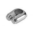 Motone Dual Micro Switch Button Housing - 22mm 7/8" Handlebar - Chrome