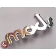 fits VESPA/LAMBRETTA Legshield/Panel Badge 'Mods' Chrome