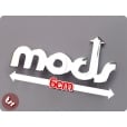 fits VESPA/LAMBRETTA Legshield/Panel Badge 'Mods' Chrome