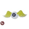 Flying Eyeball HotRod Billet Badge/Emblem Legshield/Panel fits vespa/lambretta
