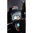 TSR GTS Headlight Rim with Chequered Peak/Cap Vespa GTS/GTS Super/GT