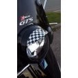 TSR GTS Headlight Rim with Chequered Peak/Cap Vespa GTS/GTS Super/GT