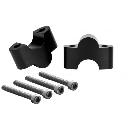 Motone Handlebar Riser Inserts - One Inch Rise - For One Inch Bars - Black