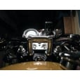 Motone Handlebar Riser Inserts - One Inch Rise - For One Inch Bars - Clear/Silver