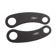 Motone Indicator/Turn Signal Brackets - Top Shock Mount - Black