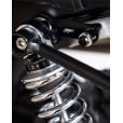 Motone Indicator/Turn Signal Brackets - Top Shock Mount - Black