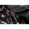 Motone Indicator/Turn Signal Brackets - Top Shock Mount - Black