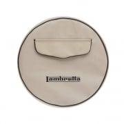 LAMBRETTA 10" Spare Wheel Cover Cream With Front Pocket