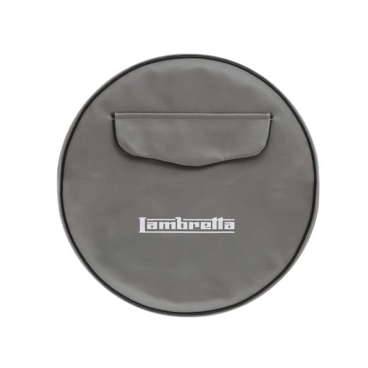 LAMBRETTA 10" Spare Wheel Cover Grey With Front Pocket