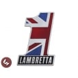 LAMBRETTA Billet CNC Legshield/Side Panel/Frame Badge NO 1 Number ONE!