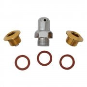 LAMBRETTA Chaincase Cover Nut Kit with Brass Plugs GP/LI/TV/SX