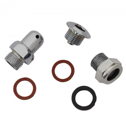 LAMBRETTA Chaincase Cover Nut Kit with Chrome+Sight Plugs GP/LI/TV/SX