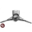 LAMBRETTA Engraved & Chromed GP Headset Handlebar Bottom Custom
