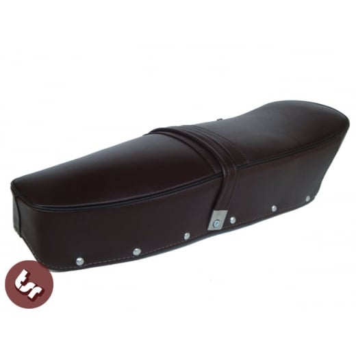 LAMBRETTA Genuine Brown Dark Leather Quality Bench Seat