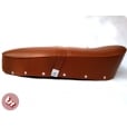 TSR LAMBRETTA Genuine Brown Leather Top Quality Bench Seat