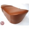 TSR LAMBRETTA Genuine Brown Leather Top Quality Bench Seat