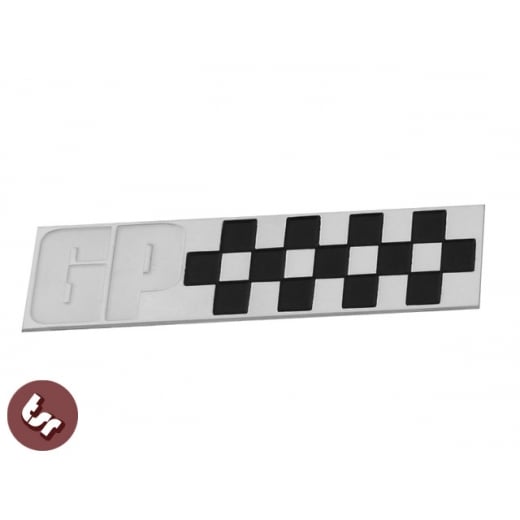 LAMBRETTA GP Race Flag Billet CNC Side Panel/Legshield Badge/Emblem Custom