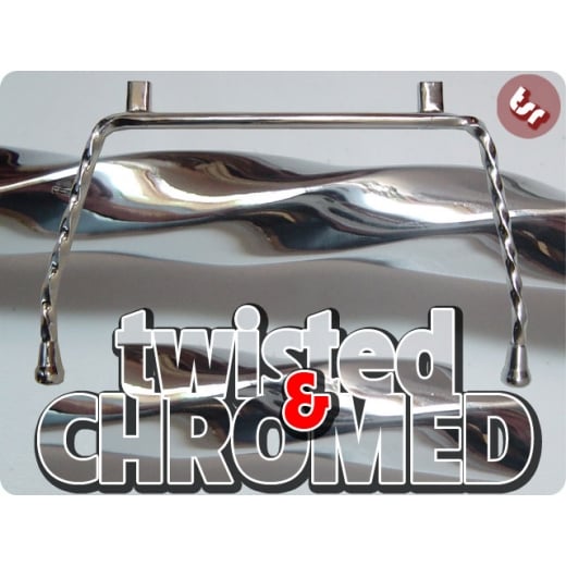 LAMBRETTA GP/S3 Custom Twisted Centre Stand - Chrome