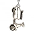 LAMBRETTA GP Scooter Key Ring White