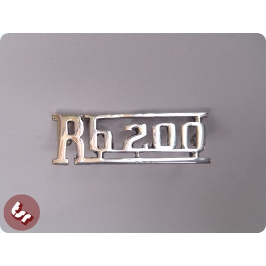 LAMBRETTA Legshield Badge RB20 RB200 Chrome RB 200