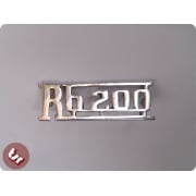 LAMBRETTA Legshield Badge RB20 RB200 Chrome RB 200