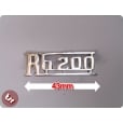 LAMBRETTA Legshield Badge RB20 RB200 Chrome RB 200