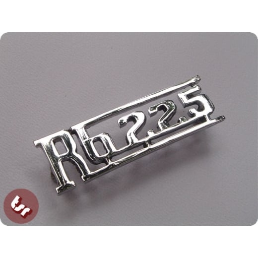 LAMBRETTA Legshield Badge RB22 RB225 Chrome RB 225