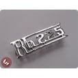 LAMBRETTA Legshield Badge RB22 RB225 Chrome RB 225
