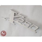 LAMBRETTA Legshield Badge SX 'X250' Chrome