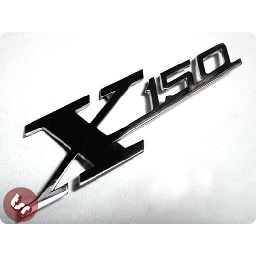 LAMBRETTA Legshield Badge SX150 'X150' Chrome sx series 3