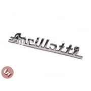 LAMBRETTA Legshield/Panel Badge 'Ancillotti' Chrome
