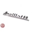 LAMBRETTA Legshield/Panel Badge 'Ancillotti' Chrome