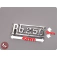 LAMBRETTA Legshield/Panel Badge RB25 RB250 Chrome
