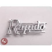 LAMBRETTA Legshield/Side Panel Badge 'Rapido' Chrome