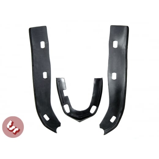 LAMBRETTA Mudguard &Horncast Rubber Seal/Trim Set Black