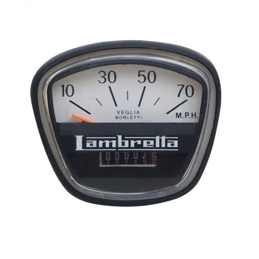LAMBRETTA Quality Series 3 70 MPH Complete Speedo/Speedometer Unit GP Italian