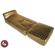 LAMBRETTA QUALITY Snetterton Race Seat Gold Croc GP/SX