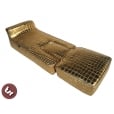 LAMBRETTA QUALITY Snetterton Race Seat Gold Croc GP/SX