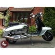 LAMBRETTA Renegade Race/Chop Seat Short Black/Orange