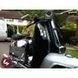LAMBRETTA Renegade Race/Chop Seat Short Black/Red